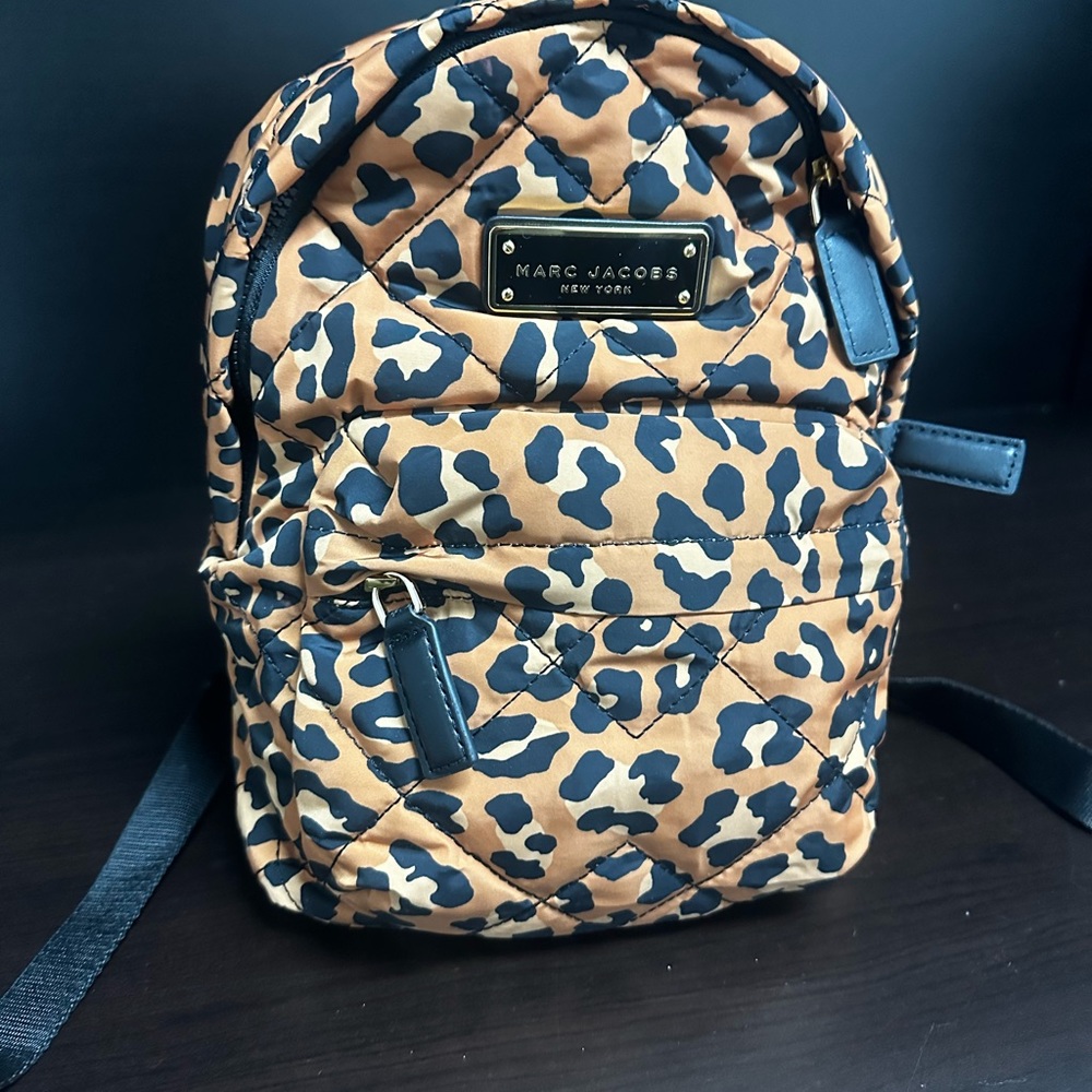 Marc Jacob’s mini quilted backpack. Approx  11.5” H x 9” W